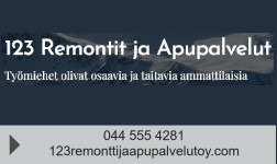 123 Remontti- ja Apupalvelut oy logo